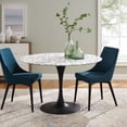 thumbnail image 7 of Modway Lippa 48" Round Terrazzo Dining Table in Black White, 7 of 7