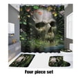 thumbnail image 2 of Inteprter Poliéster para cualquier habitación con tapiz impermeable que muestra una cortina de ducha de cuidado única y fácil de instalar Juegos de accesorios de baño K4 cuatro piezas, 2 of 6