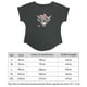 thumbnail image 5 of Camiseta estampada informal para mujer, camisetas para niñas con cuello redondo, camisetas transpirables de verano, Top de manga corta para compras de senderismo L Yinane Camiseta para mujer, 5 of 8
