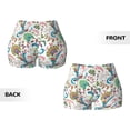 thumbnail image 5 of Kdxio Fairy Flower Print Workout Shorts for Women Seamless Soft Smooth Gym Yoga Scrunch Active Shorts, 5 of 9
