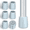 Gray, variant on SupreGear Walker Rubber Tips, 1-1/8" Non-Slip Glide Caps with Metal Insert, Gray, 6-Pack