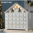 thumbnail image 3 of MOQIN Christmas Wooden Advent Calendar with 24 Storage Drawers, Countdown to Christmas Decoration Large Size Xmas Countdown Calendar for Holiday Decoration, 3 of 7