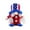multicolor-1A, variant on karymi Patriotic Gnome Ornament Red White Blue Knitted Dwarf Figure with Long Beard and Hat for 4th of July Independence Day Decorations Tabletop Shelf Sitting Home Decor 5.1 Inches Apartment Decor