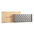 thumbnail image 6 of Glory Furniture Julie Faux Leather Upholstered King Bed in Light Gray, 6 of 7