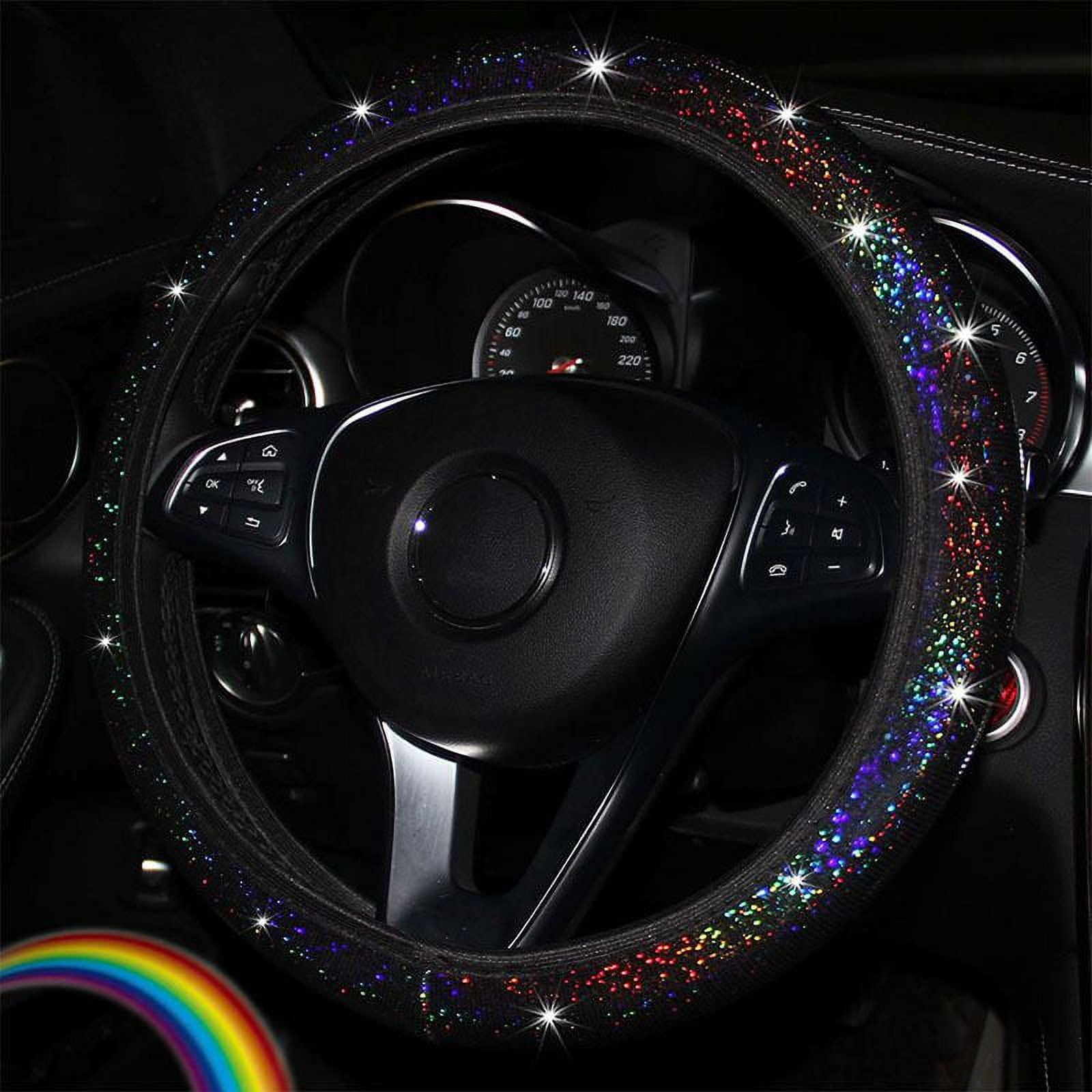 Bling Steering Wheel Cover with Colorful Crystal Cute Steering Wheel  Protector for All Cars at Rs 450/piece, Steering Wheel Covers in Surat