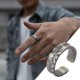 thumbnail image 3 of Retro y la mano antigua de la India Retro Patrón Anillo de moda anillo de los hombres de apertura anillo ajustable, 3 of 8
