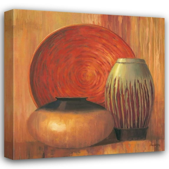 Jillian Jeffrey 20x20 Gallery Wrapped Canvas Wall Art Titled - Ceramic Study II