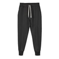 thumbnail image 3 of CFLVAEK Mens Sweatpants Big and Tall Elastic Bottom Workout Athletic Pants Casual Drawstring Elastic Waist Sweatpant Loose Fit Solid Color Sweatpant Black M, 3 of 4
