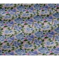 thumbnail image 4 of oneOone Cotton Jersey Lavender Blue Fabric Rose Buds Floral Fabric For Sewing Printed Craft Fabric By The Yard 58 Inch Wide, 4 of 4