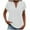 White, variant on qucoqpe Womens Cotton Linen Tops Loose Fit Short Sleeve Plus Size Tunic Shirts Summer Button V Neck Casual Dressy Blouses White XL