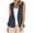 Black, variant on Htigea Womens Fashion 2025 Sleeveless Blazer Vest Spring Summer Casual Open Front Lapel V Neck Office Waistcoat Long Vests Black,XL