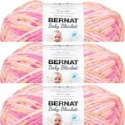 Spinrite Bernat Baby Blanket Big Ball Yarn - Peachy, 1 Pack of 3 Piece