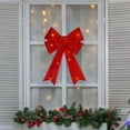 thumbnail image 2 of Northlight LED Lighted Sequin Bow Christmas Decoration - 17.5" - Red - Warm White Lights, 2 of 4