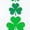 White-1, variant on Black Glitter Green Lips Shamrock Print Tshirt Graphic Tees Shirts for St Patricks Day Festive Casual Daily Wear Comfortable Soft Fabric Tops S-5XL