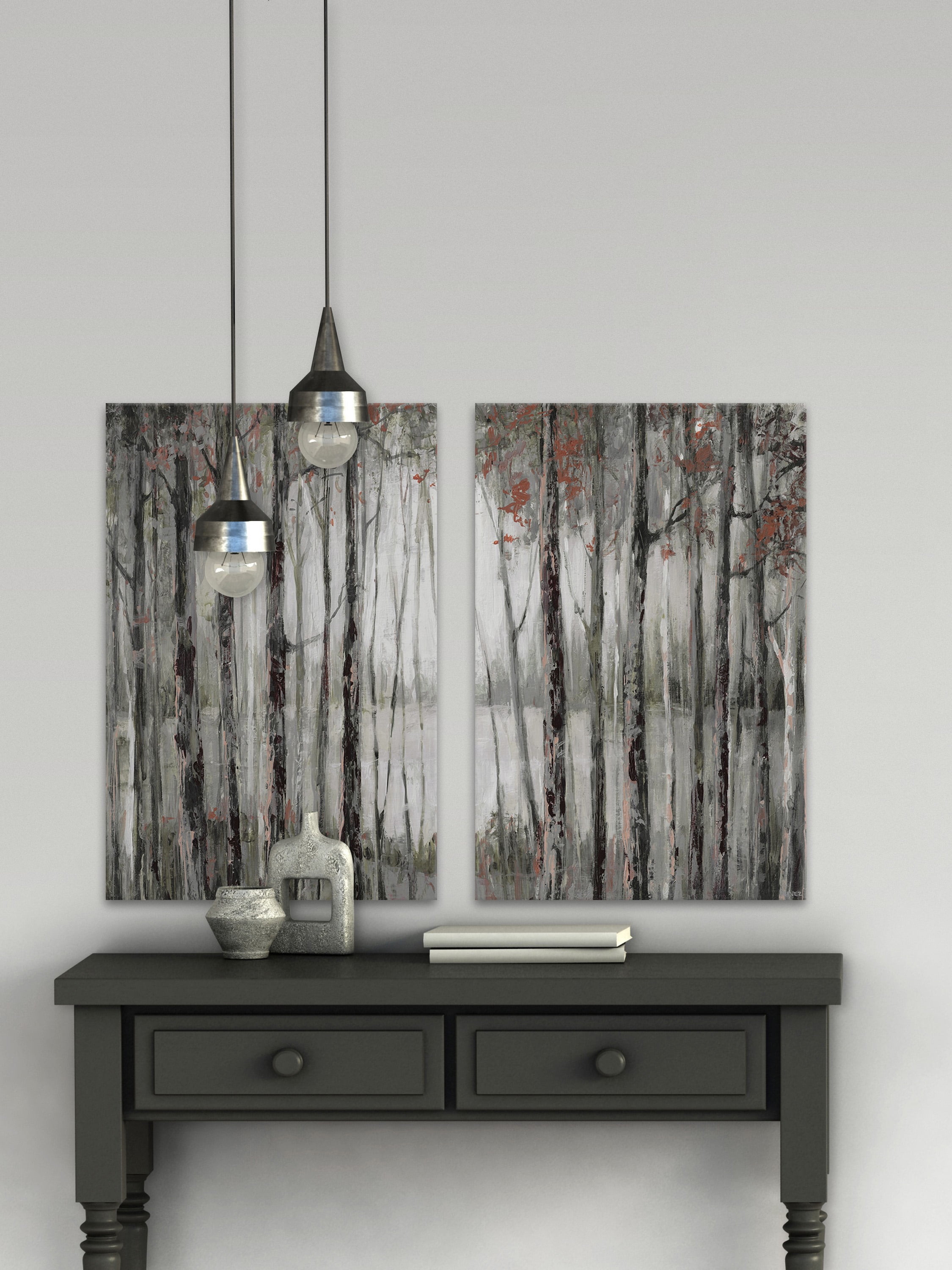 Dusky Autumn Lake Diptych