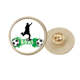 thumbnail image 1 of Pena de fútbol soccer Sports texto Broche de oro metálico circular, 1 of 3
