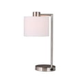 thumbnail image 5 of Better Homes & Gardens 18" Silver Metal Table Lamp with Fabric Hardback Shade, 5 of 6