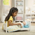 thumbnail image 6 of Melissa & Doug Mine to Love Wooden Play Bed for Dolls, Stuffed Animals - White (8.7”H x 9.1”W x 20.7”L Assembled), 6 of 10