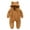 Khaki, variant on ZZwxWA Baby Fleece Jumpsuits Infant Bear Ear Snowsuit Newborn Hooded Romper Warm Coat Infant Fleece Romper Baby Hooded Jumpsuit Winter Warm Outwear for Girls Boys 0-12M