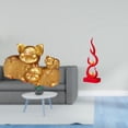 thumbnail image 2 of Figura moderna de resina con forma de animal y llama, ideal para decorar estanterías, escritorios, centros de mesa, oficinas, patios y como regalo., 2 of 8