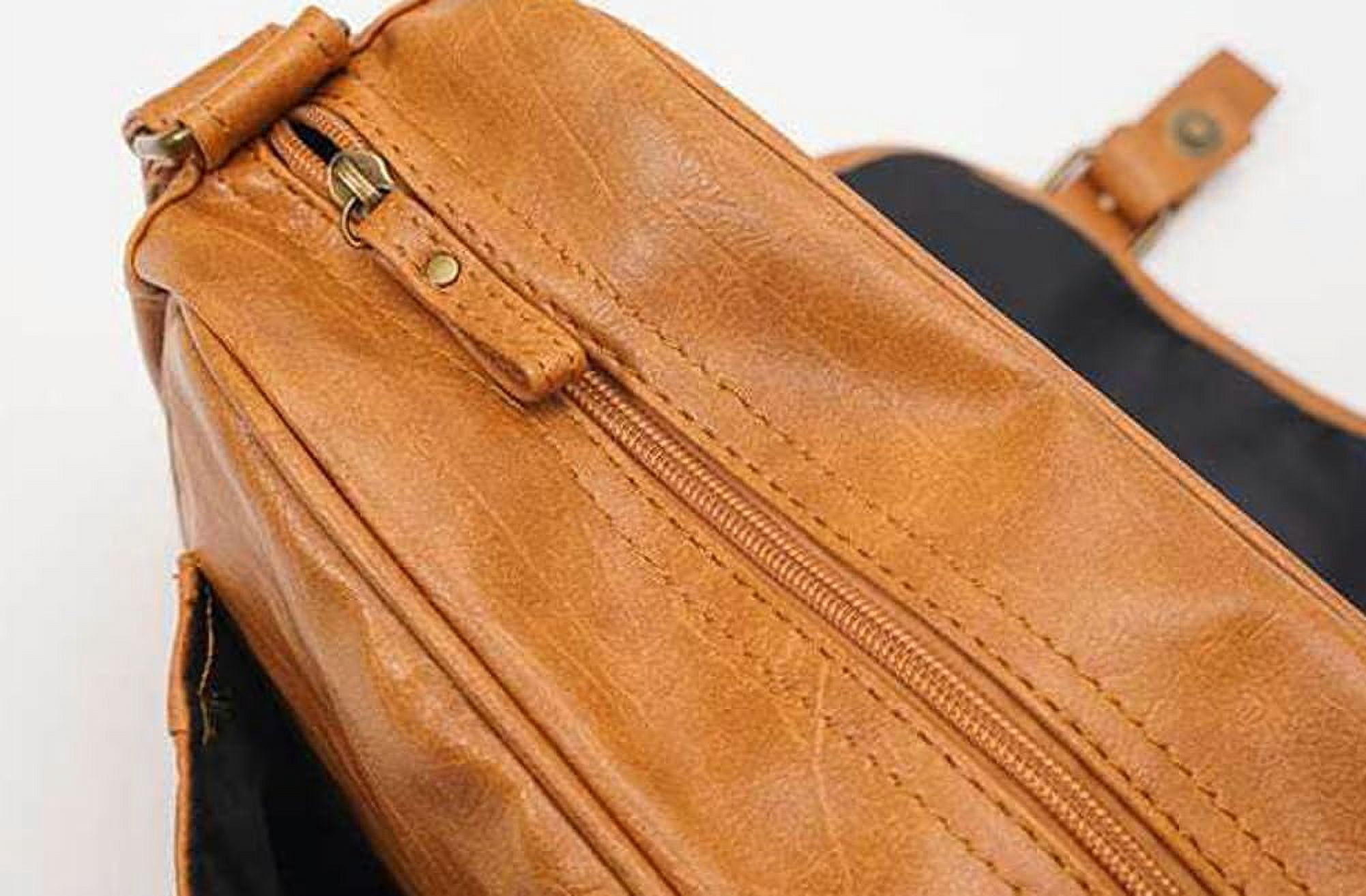 HLSOHJP Crossbody Messenger Bag for Men Women Vintage Shoulder Bags Tote Purse Satchel Handbags with Adjustable Strap