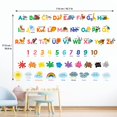 thumbnail image 5 of Decowall Ds12-8070N Alfabeto Animal Números Color Tiempo Niños Pegatinas de Pared Calcomanías Sala de Juegos Letras Decoración Dormitorio Abc Guardería Aula Niños Pequeños Aprendizaje Educativo Bebé A, 5 of 5