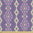 thumbnail image 2 of Ambesonne Purple Fabric by the Yard Upholstery, Geometric Retro Patterns, 1 Yard, Violet Blush, 2 of 5