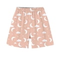 thumbnail image 5 of YHAJDS Girl 2 Piece Lounge Set Mini Print Short Sleeve Round Neck Tee Pullover Shorts Home Set, 5 of 9