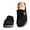 Black, variant on Women's s Cute Fashion Buckle Decorated Low Top Round Toe Shoes Orthopedic Sandals, Comfortable Cute Casual Lightweight Slip on Shoes, Female Solid All-Match Loafers for Beach Travel