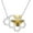 Bee necklace, variant on Bee/Panda/Cow/Fox/Owl/Moth/Cat/Dolphin/Otter/Penguin/Phoenix/Unicorn/Axolotl Necklace Sterling Silver Animal Lover Gift for Women Cute Animal Jewelry