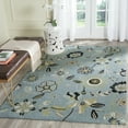 thumbnail image 2 of SAFAVIEH Four Seasons Derren Novelty Flowers Runner Rug, Blue/Multi, 2' x 6', 2 of 10
