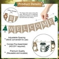thumbnail image 7 of Stcomart Pre-Strung 6ft Burlap Welcome Baby Banner for Woodlands Baby Shower Decorations,Neutral Forest Animals Gender Reveal Party Decor, Flaxen, 7 of 7