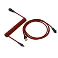 thumbnail image 1 of Cable de aviador en espiral de 1,8 m 2 en 1 tipo C a malla tejida USB para teclado mecánico, 1 of 9