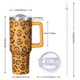 thumbnail image 2 of 40oz Tumbler with Handle and Straw, Vacuum Insulated Stainless Steel Travel Mug, Fits Car Cup Holder, Animal Print, 2 of 6