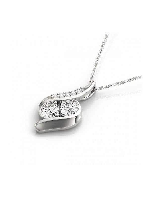 Natural Diamond Pendant Necklace 