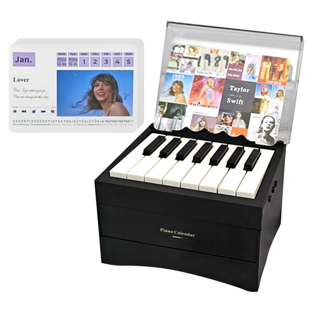 Mini Piano Calendar Music Sheets Toy Bt 2025 Regalos para Fanáticos