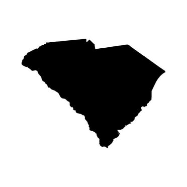 South Carolina Shaped Sticker Decal Die Cut - Self Adhesive Vinyl - Weatherproof - Made in USA - Many Color and Sizes - sc