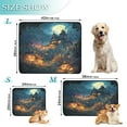 thumbnail image 3 of Qxltty Halloween Haunted House Cat litter Pads Pet Set of 2 Diaper Mats Center Anti-leakage Layer Absorbent Soft and Comfortable, 3 of 7
