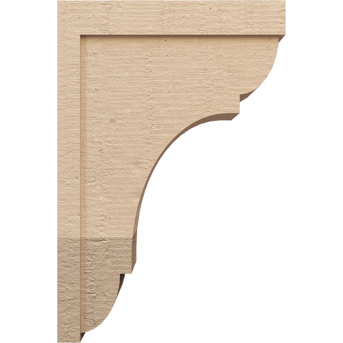 11"W x 22"D x 33"H Classic Bryant Rough Cedar Woodgrain TimberThane Corbel, Primed Tan