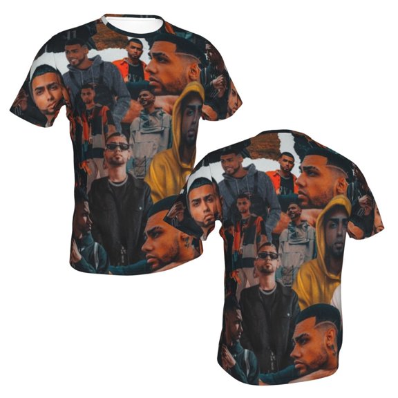 Jay Wheeler Trappii Unisex 3d Pattern Printed Short Sleeve T-Shirts Casual Graphics Tees Small