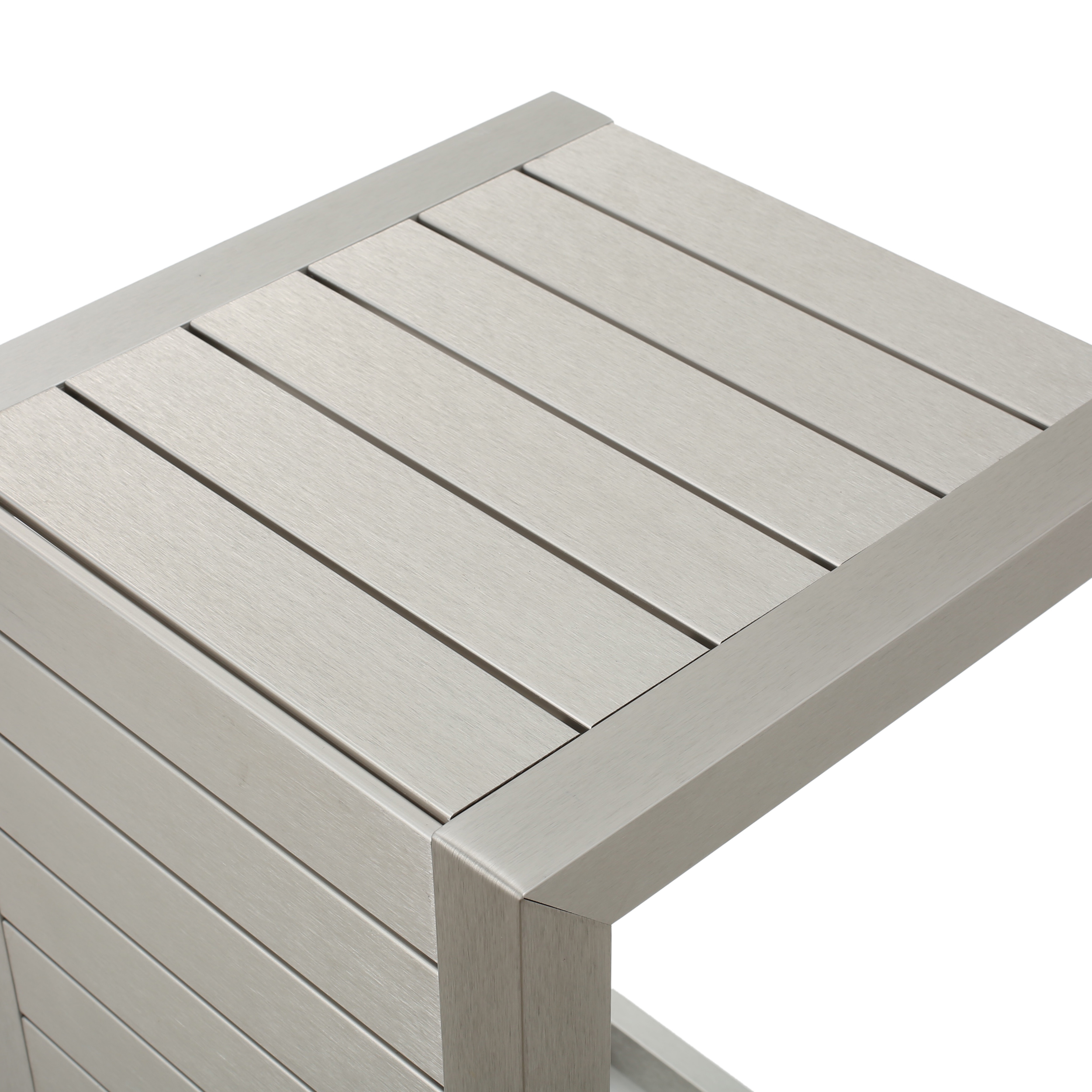 MAYEERTY Modern Open Storage Shelf Matte Center Sofa Tea Table End Table for Living Room