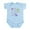 Sky Blue, variant on CafePress - Wrapped Around My Finger Infant Bodysuit - Baby Light Bodysuit, Size Newborn - 24 Months
