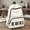 White, variant on Piano Backpack,Y2K Polka Dot Nylon Music Bookbag, Lightweight Whimsical Daypack for Campus Commute Travel with Music Pendant