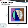 thumbnail image 4 of Stupell Industries Modern Structured Blue & Purple Circle Black Framed Print Under Glass, 13 x 13, by Matthew Finger, 4 of 8