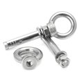 thumbnail image 3 of Lifting Eye Nuts 304stainless Steel 1pcs/4 Pcs Eye Bolt Screw Ring Eye Bolt for Indoor Outdoor Use Eye Nut Expansion Screws, 3 of 5