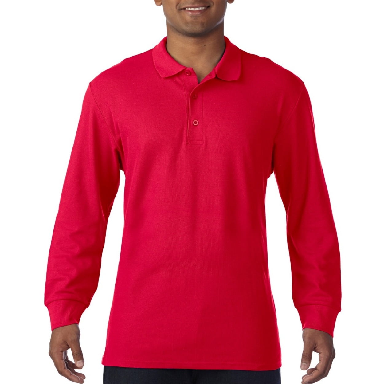 gildan polo shirts long sleeve