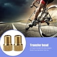 thumbnail image 2 of Accesorios para bicicletas Adaptadores de válvula de bicicleta 2x Presta a Schrader Herramienta de tubo de boquilla de gas de bomba de bicicleta JShteea  El nuevo, 2 of 6