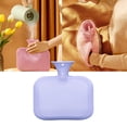 thumbnail image 4 of Yuarrent Invierno mujeres hombres cuerpo PVC bolsa de agua caliente recargable reutilizable portátil mano cintura vientre calentador hogar Suministros térmicos Violeta, 4 of 6