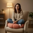 thumbnail image 4 of CREATITOY Pumpkin-Shaped Floor Cushion with Backrest - Non-Slip Lazy Seat Pad for Living Room TatamiBay Window Indoor Lounge, 4 of 6