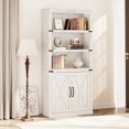 thumbnail image 2 of 1 Pb, Mdf Retro Bookcase With 2 Doors, 2 of 9